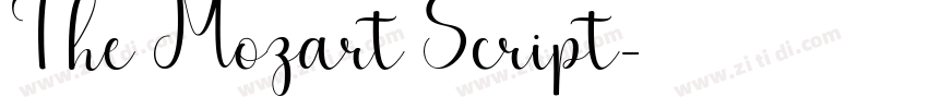 The Mozart Script字体转换